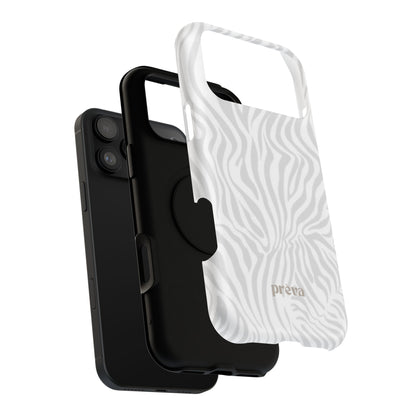Zebra White Wave Phone Case