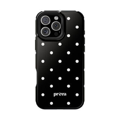 Black with White Polka Dots Phone Case