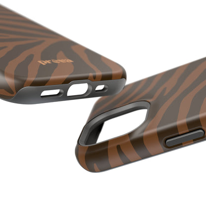 Brown Tiger Stripe Phone Case