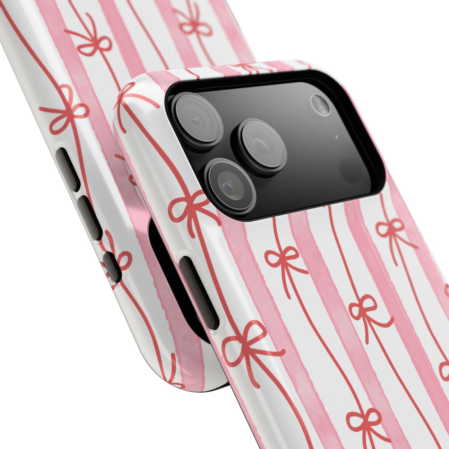 Pink Bow Chain Phone Case