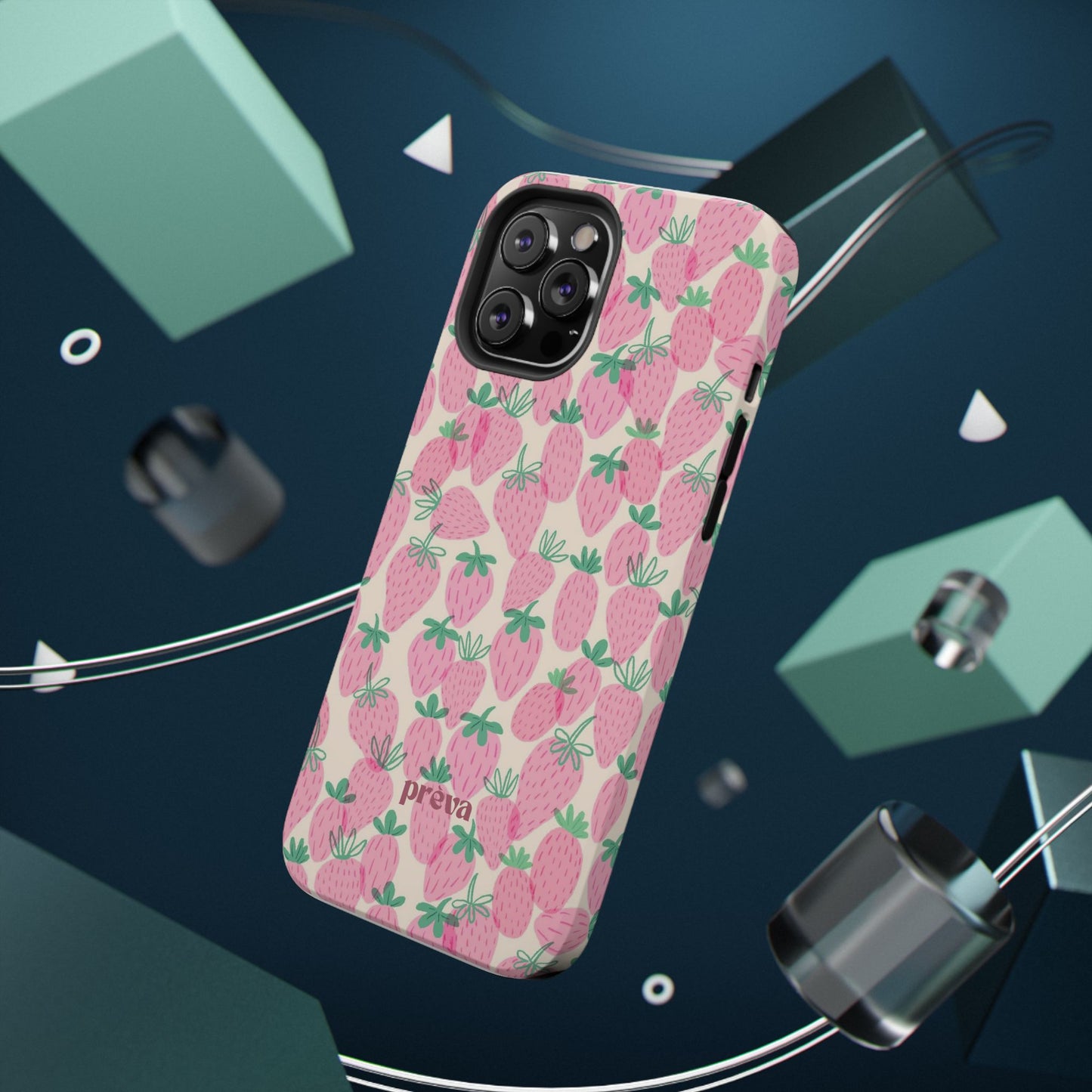 Pink Strawberry Phone Case