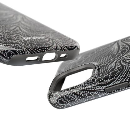 Abstract Midnight Lace Phone Case