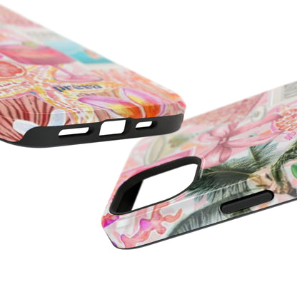 Pink Cocktail Collage Phone Case