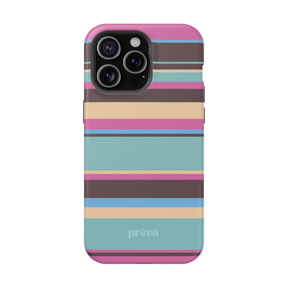 Cocoa Palm Stripes Phone Case