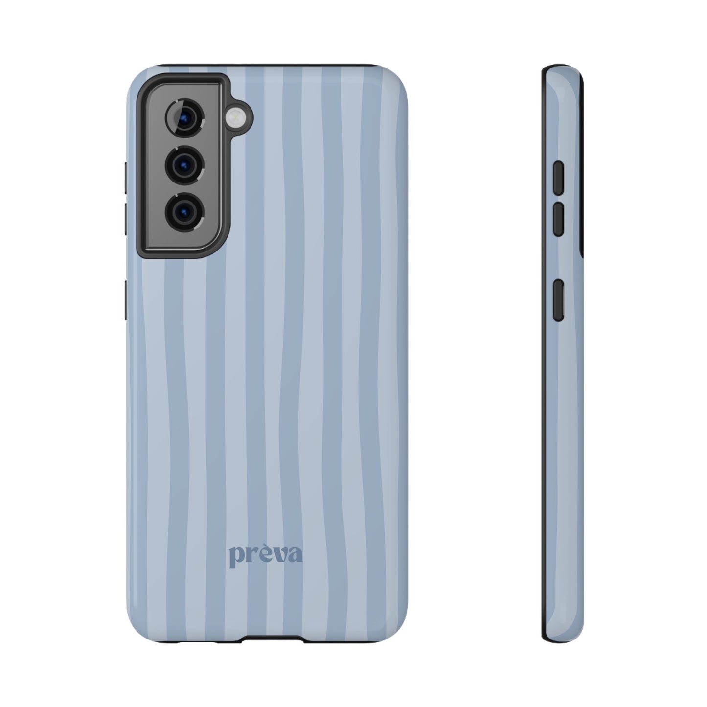 Pastel Blue Stripes Phone Case