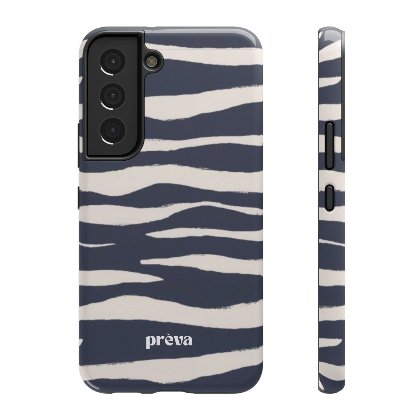 Navy & Cream Zebra Phone Case