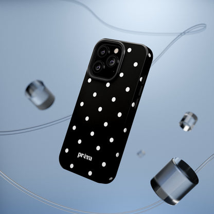 Black with White Polka Dots Phone Case