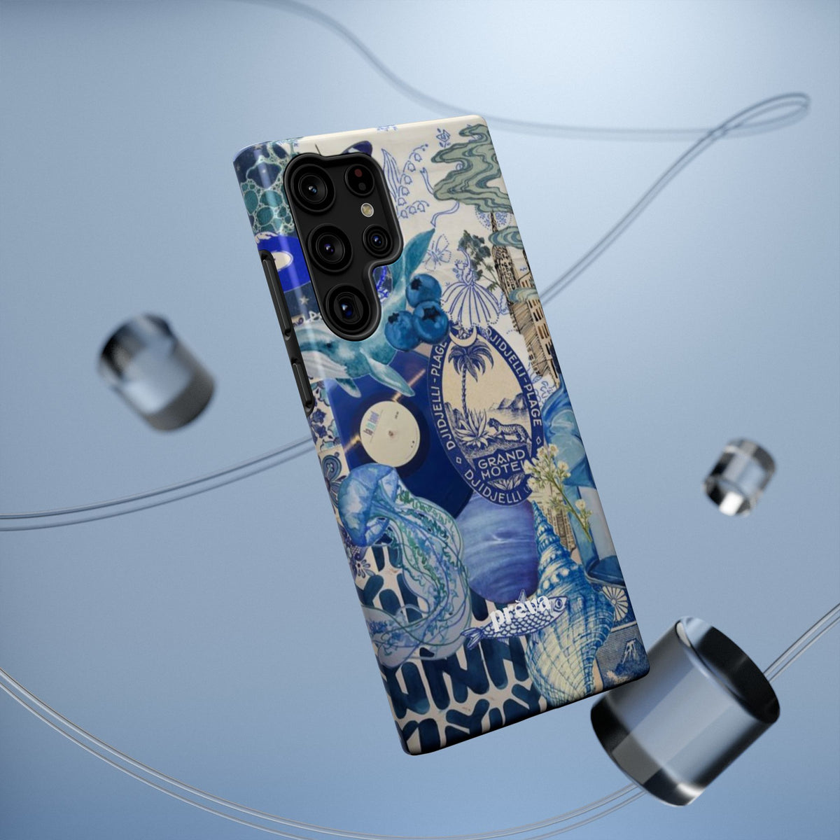 Blue Night Collage Phone Case
