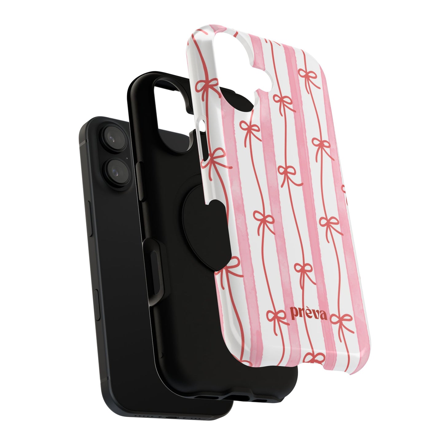 Pink Bow Chain Phone Case