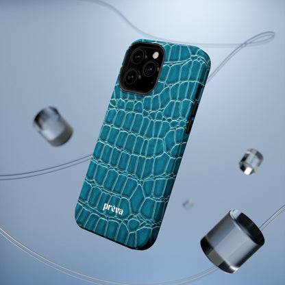 Teal Croc Phone Case