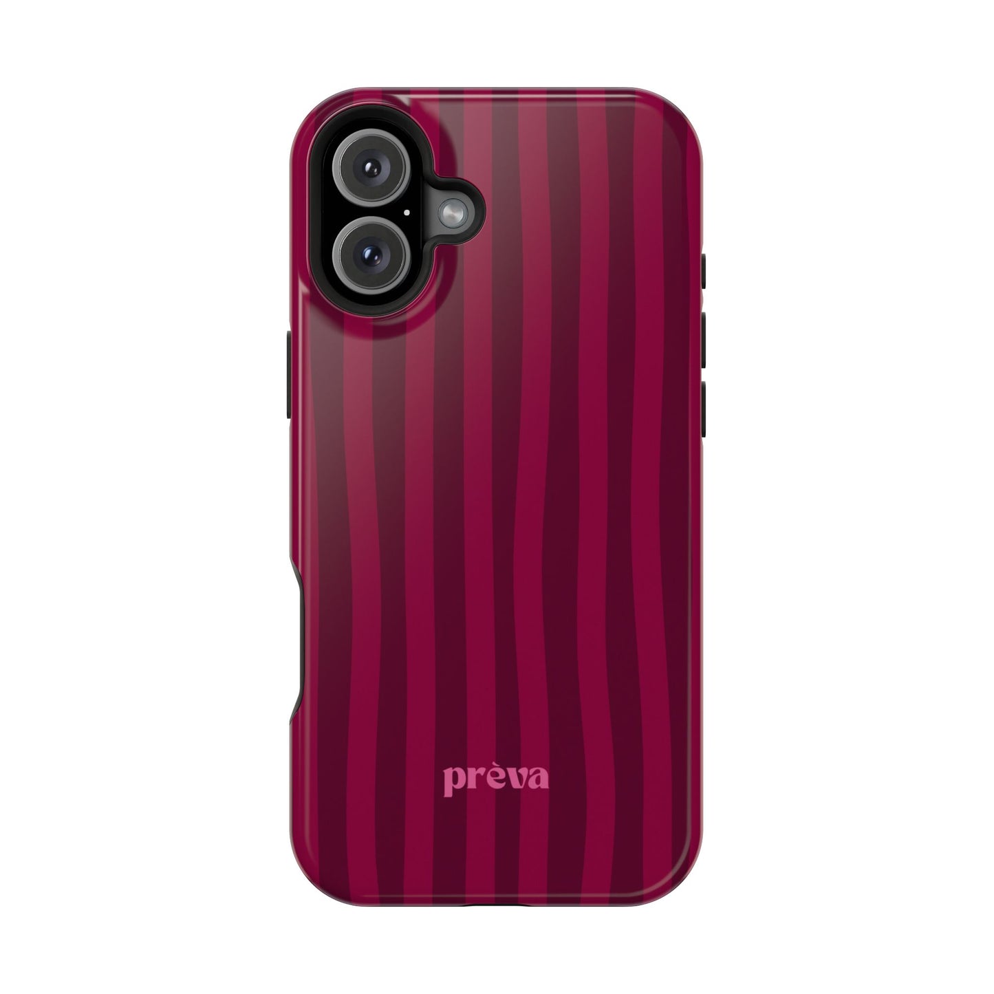 Burgandy Stripes x Ava Dudderar Phone Case