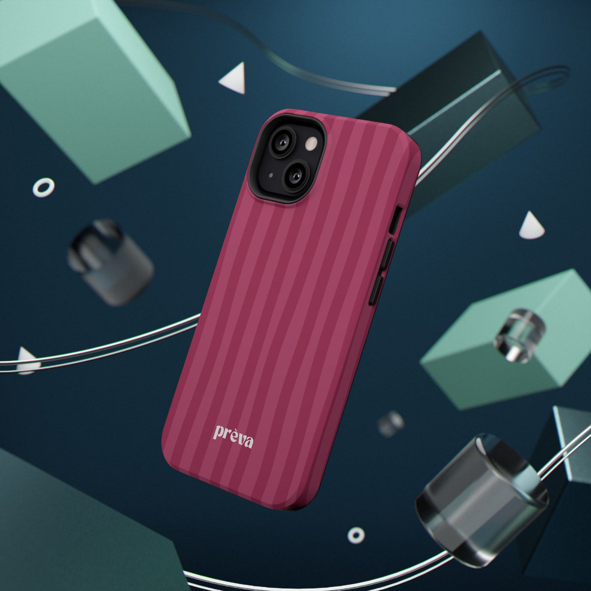 Magenta Stripes Phone Case