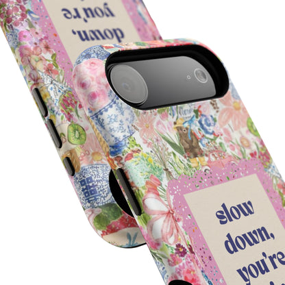 Slow Down Flowers x notsoken Phone Case