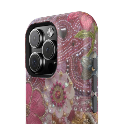 Floral Embroidery Phone Case