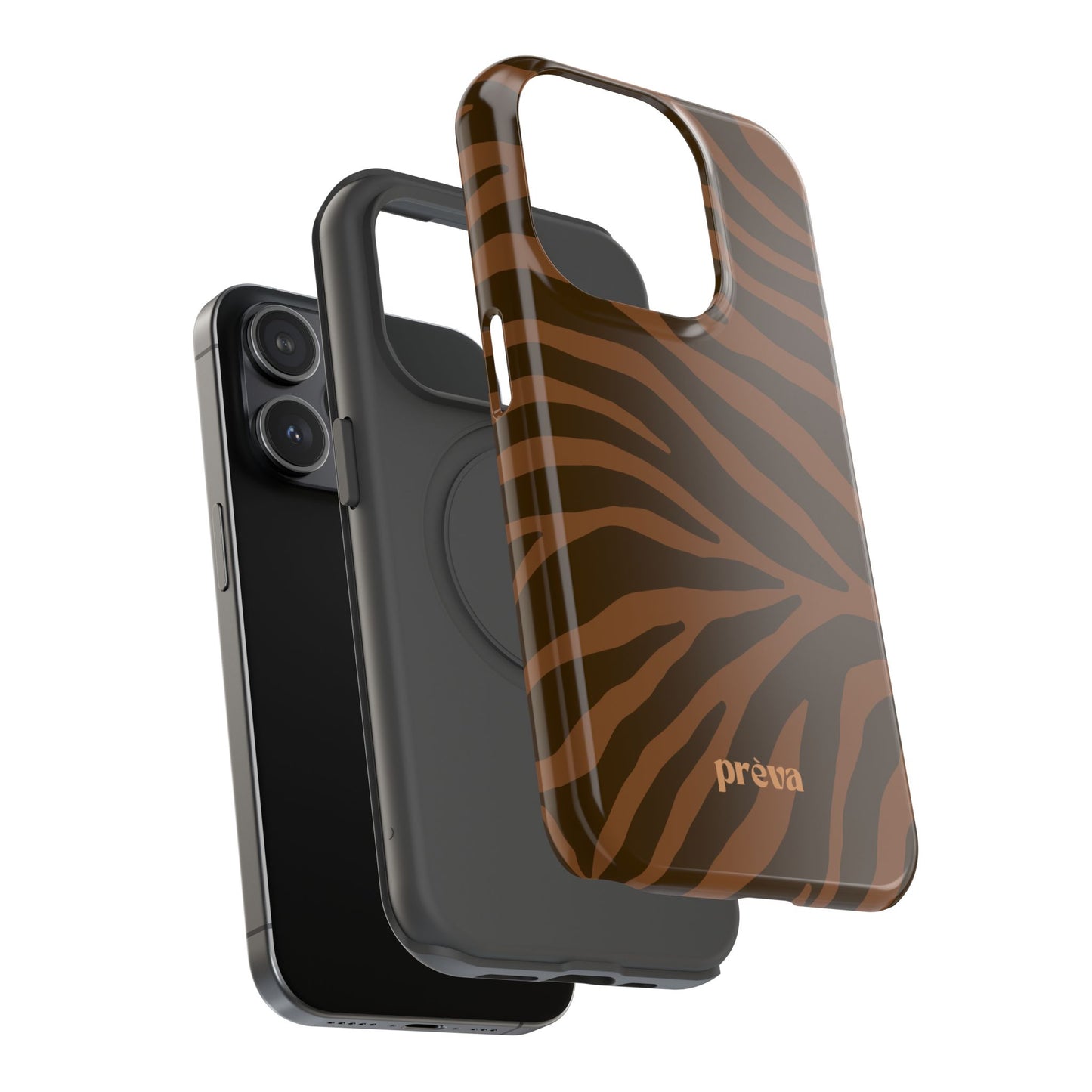 Brown Tiger Stripe Phone Case
