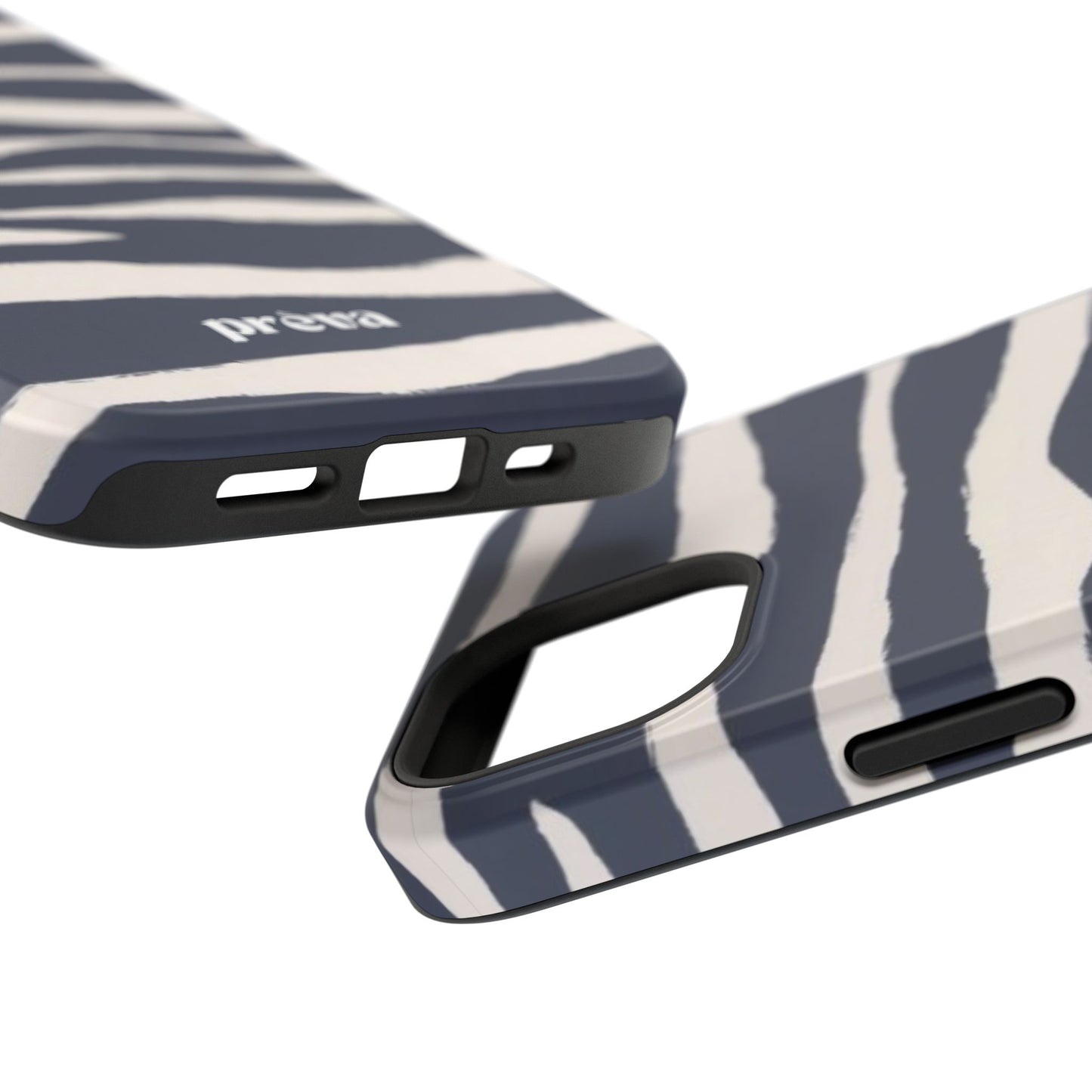 Navy & Cream Zebra Phone Case