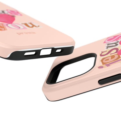 Pink Jesus Loves You Phone Case