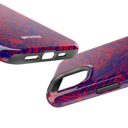 Marbled Red & Purple Impact Phone Case
