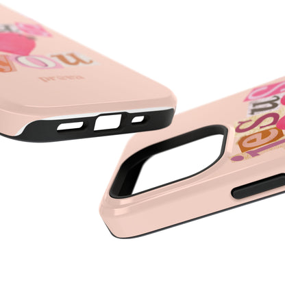 Pink Jesus Loves You Phone Case