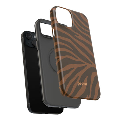 Brown Tiger Stripe Phone Case