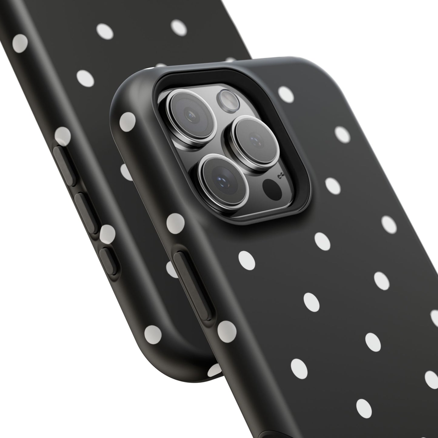 Black with White Polka Dots Phone Case