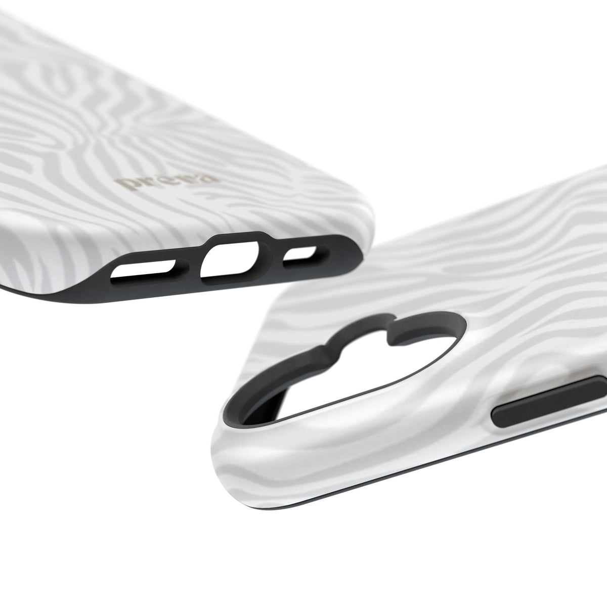 Zebra White Wave Phone Case