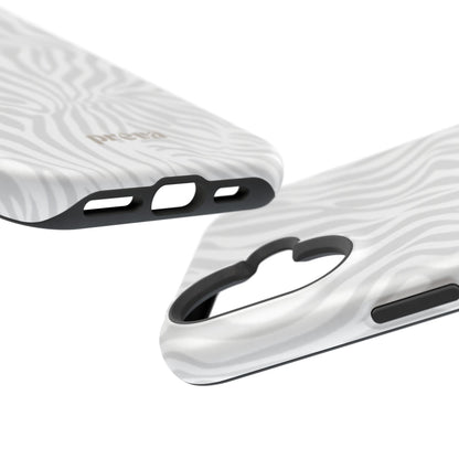 Zebra White Wave Phone Case
