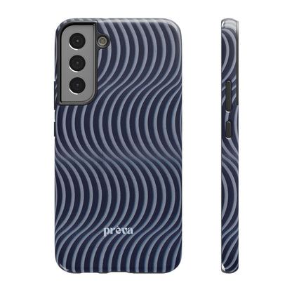 Wavy Navy Phone Case