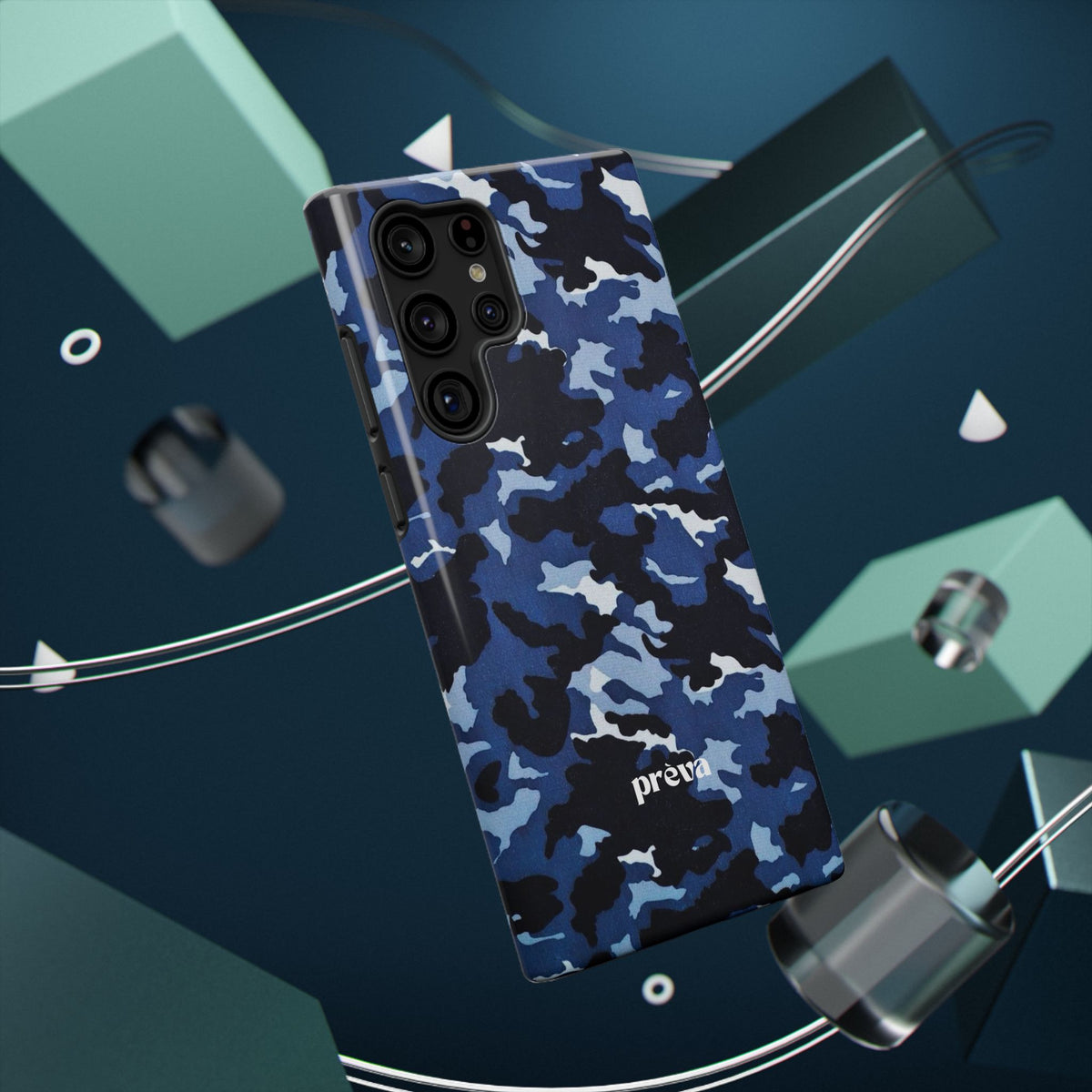 Blue Camo Phone Case