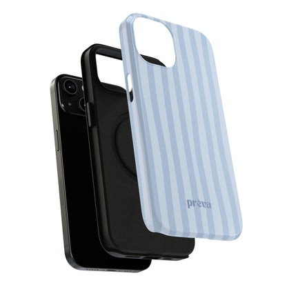 Pastel Blue Stripes Phone Case