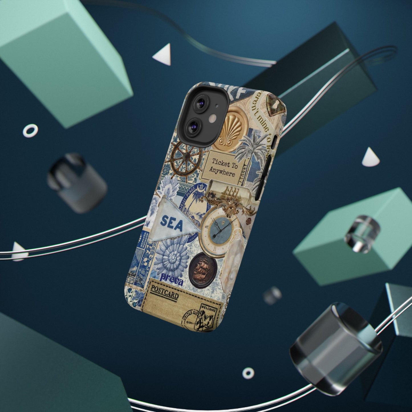 Neutral Travel Collage Phone Case