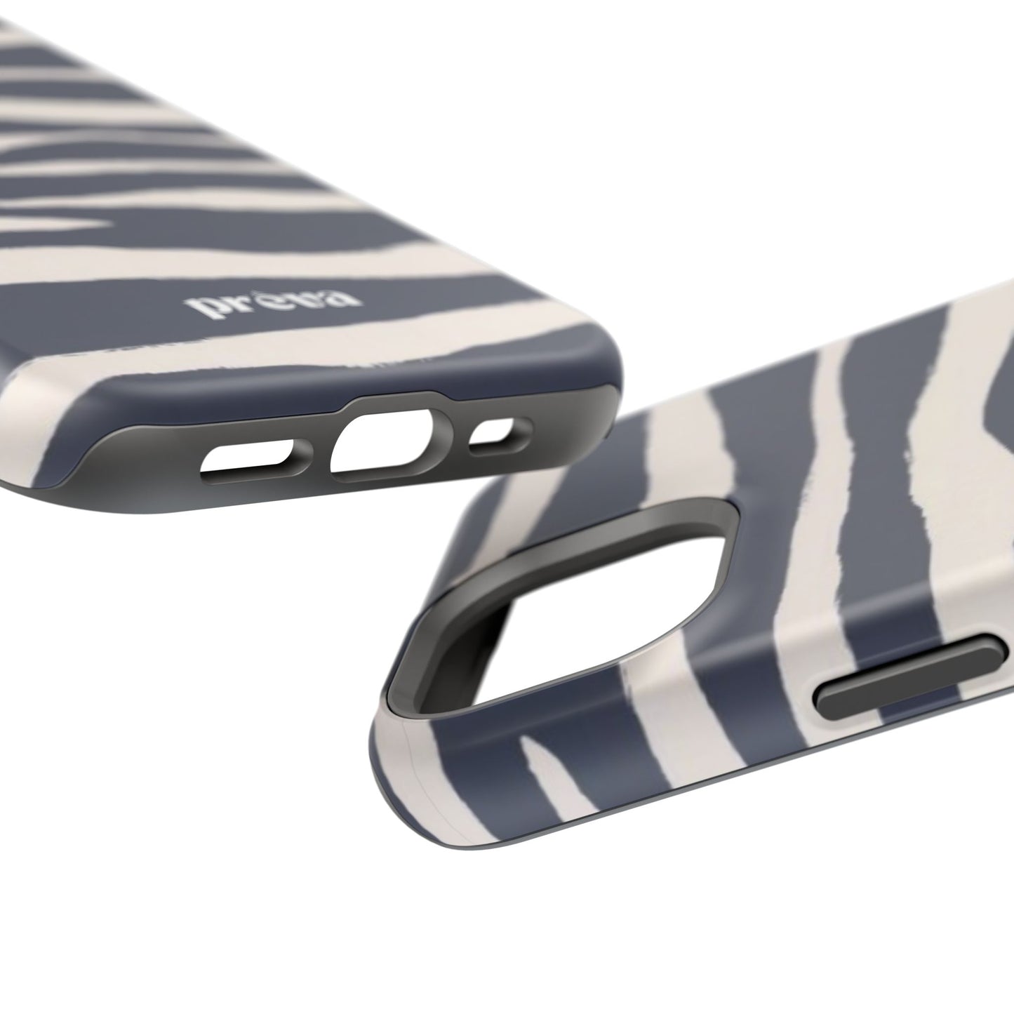 Navy & Cream Zebra Phone Case