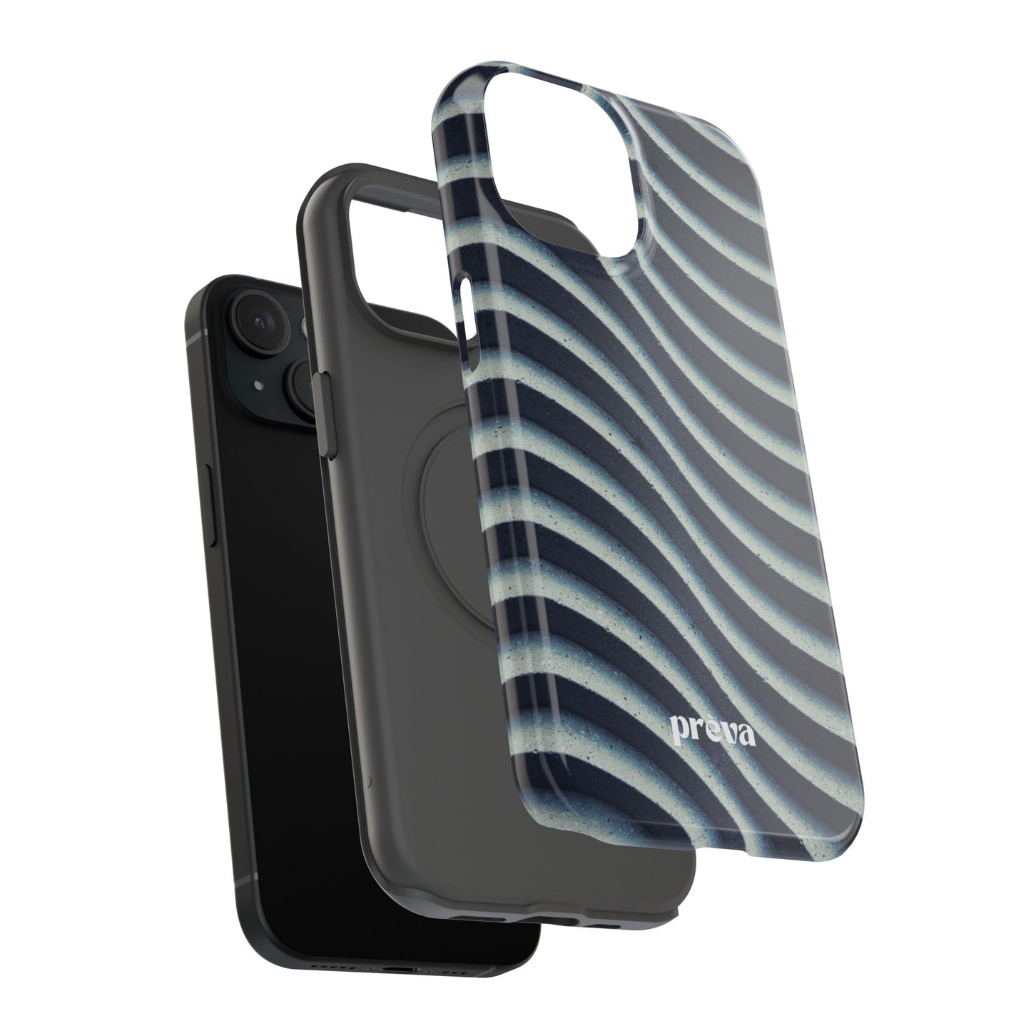 Navy Waves Phone Case
