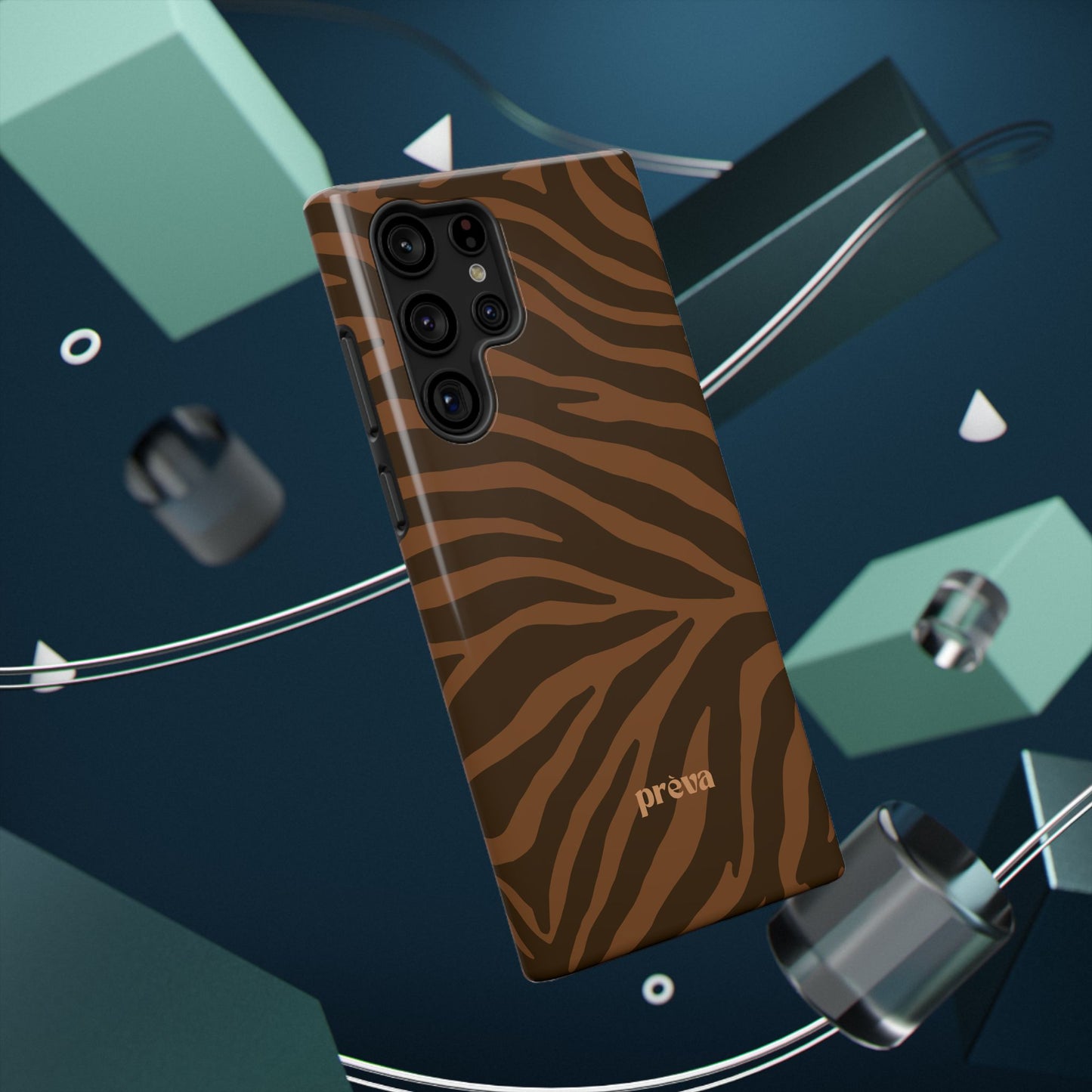 Brown Tiger Stripe Phone Case
