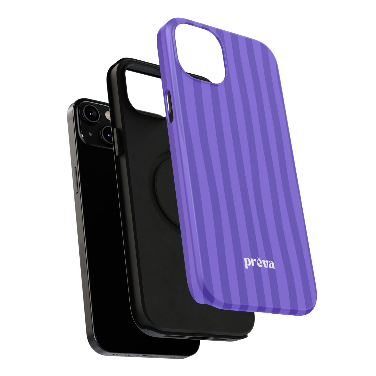Dark Purple Stripes Phone Case