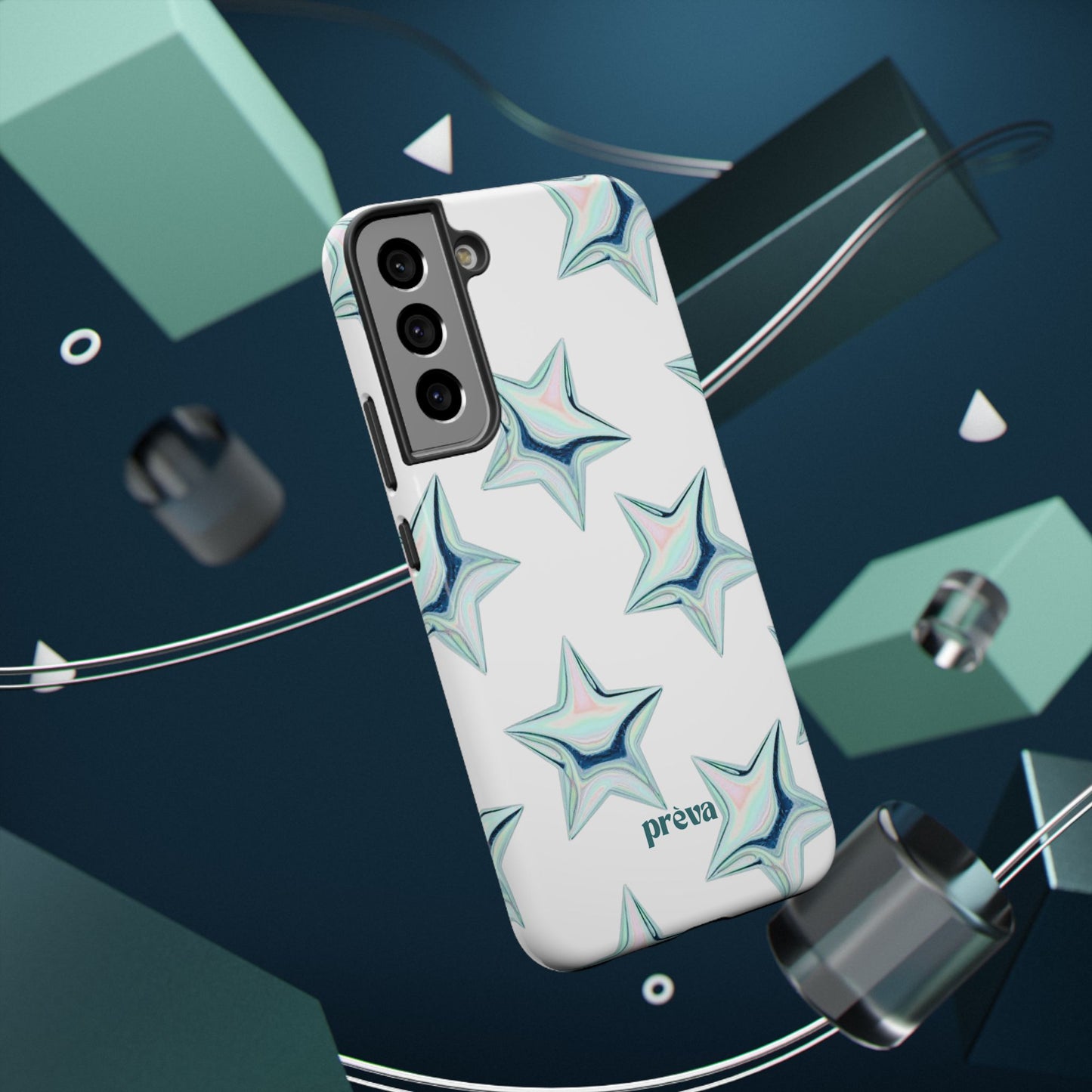 White Starburst Phone Case