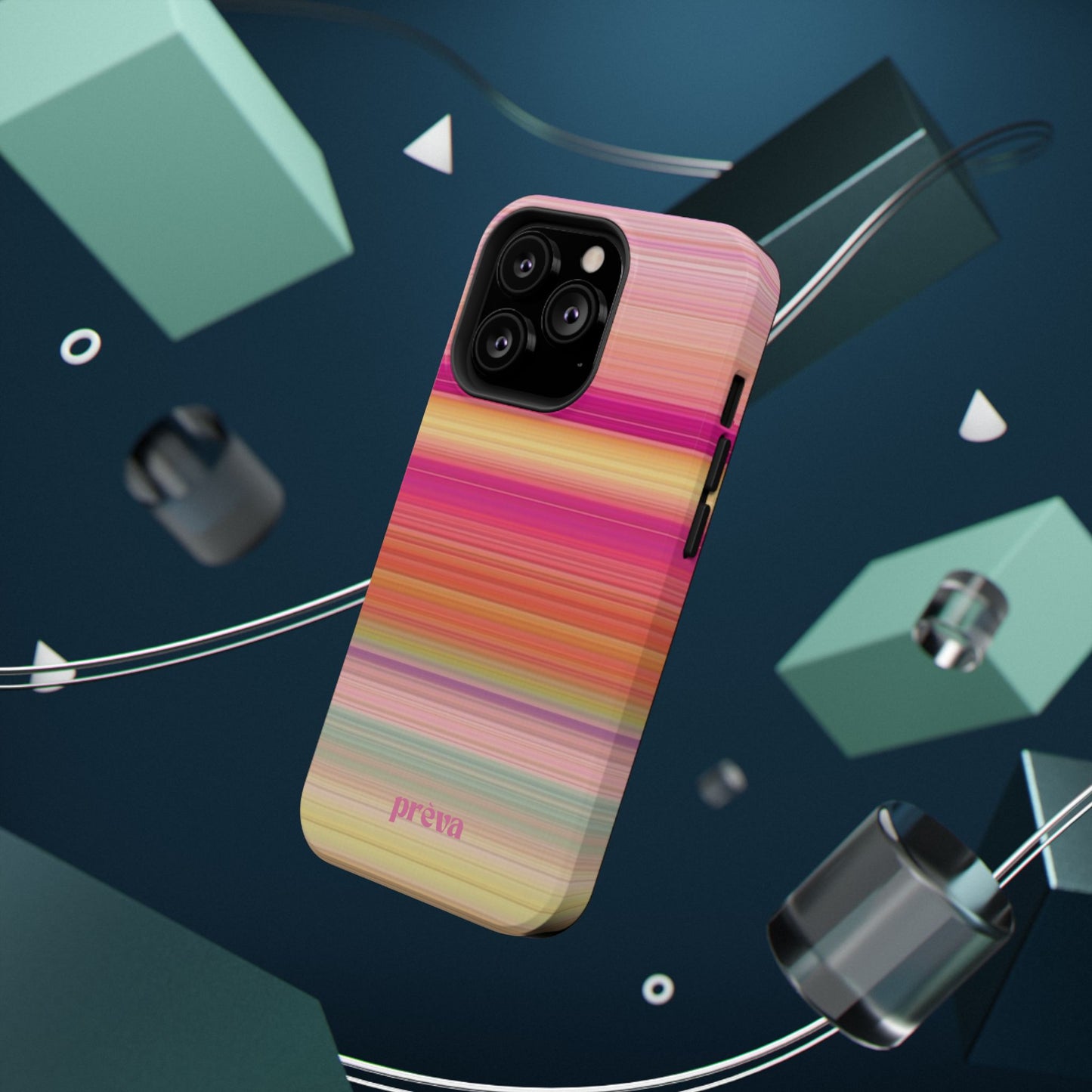 Pastel Stripe Rays Phone Case