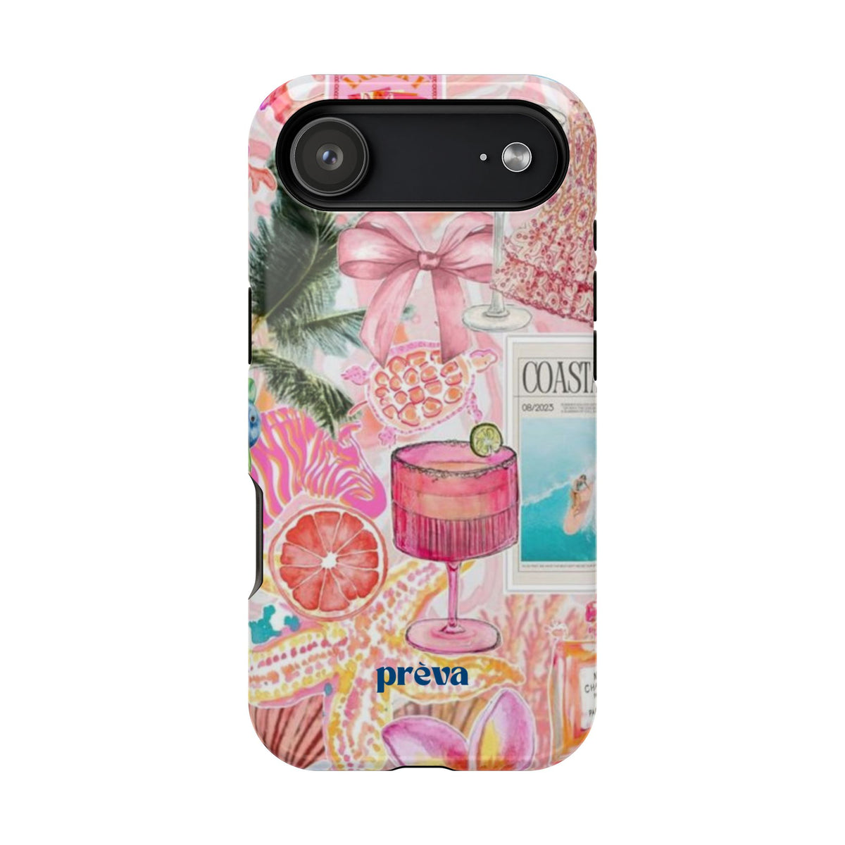 Pink Cocktail Collage Phone Case