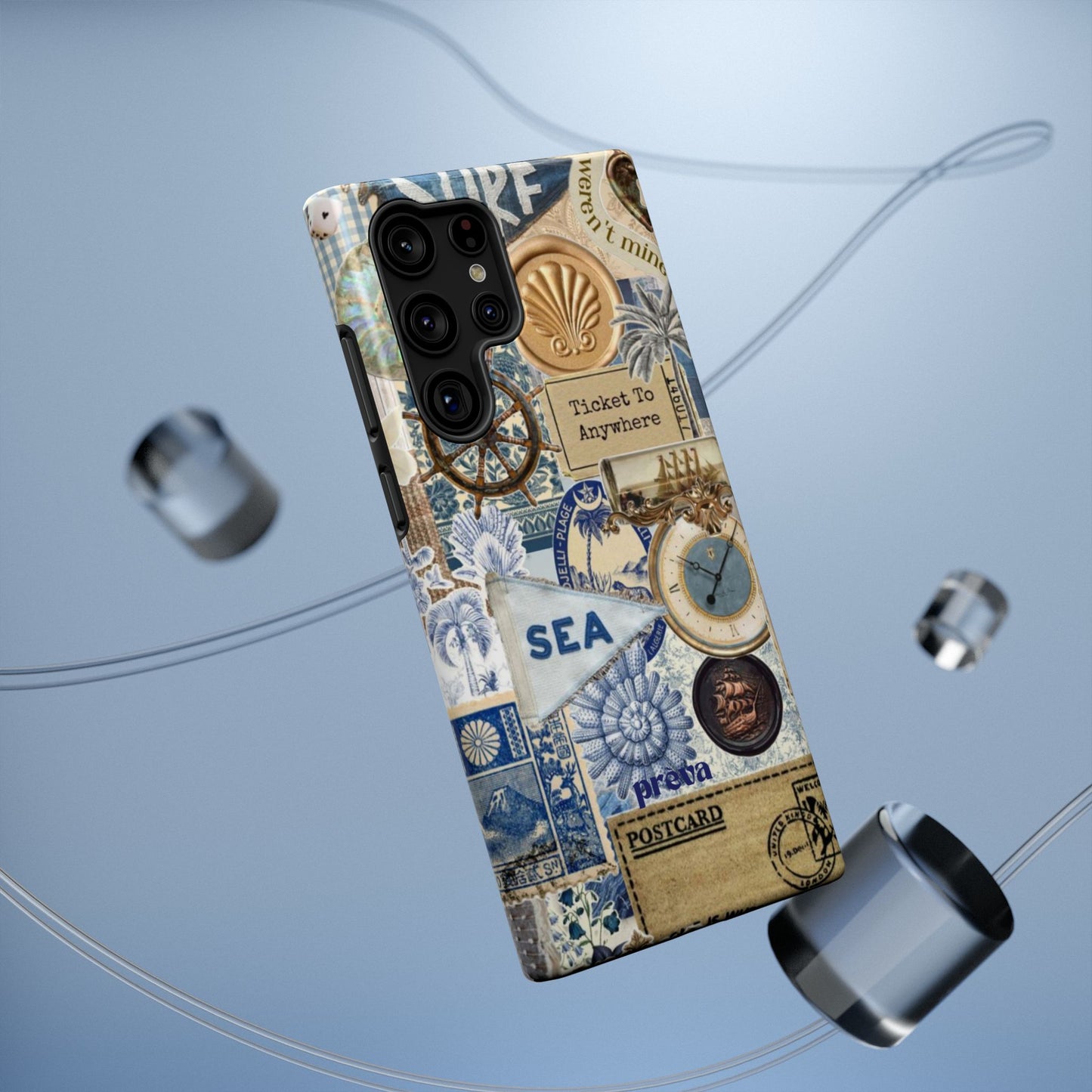 Neutral Travel Collage Phone Case