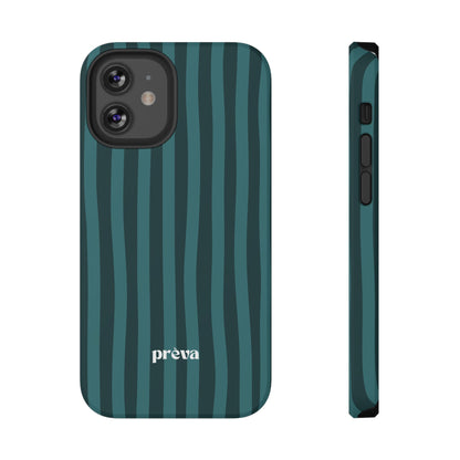 Dark Stripes Turquoise Phone Case