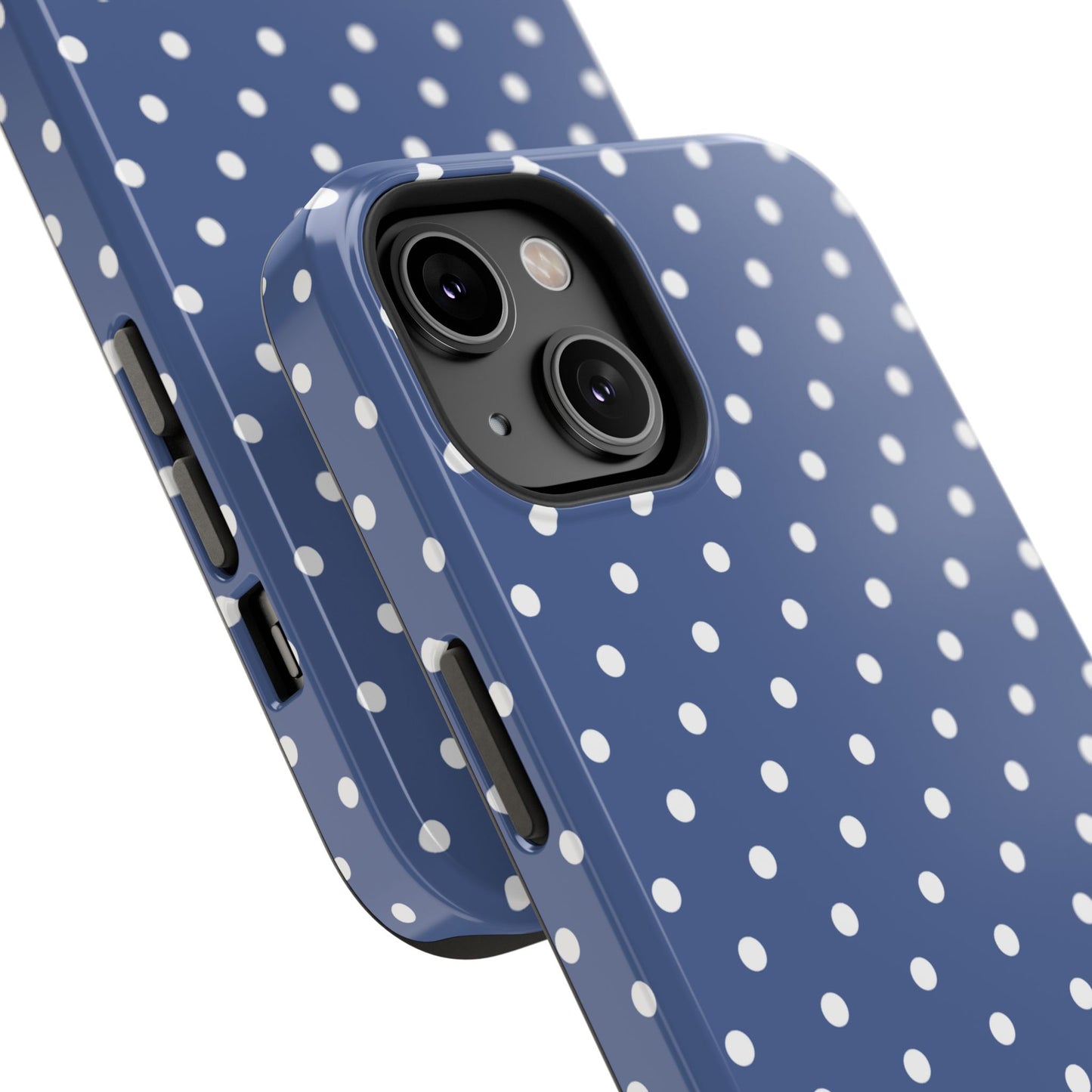 Navy Polka Dot Phone Case