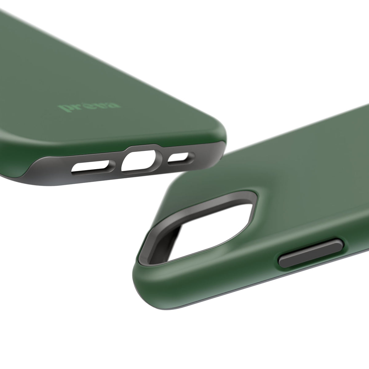 Impact-Resistant Phone Case — Forest Green Slim Armor