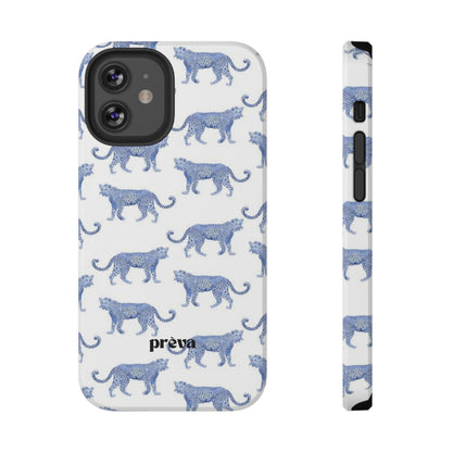 Blue Leopard Pattern Phone Case