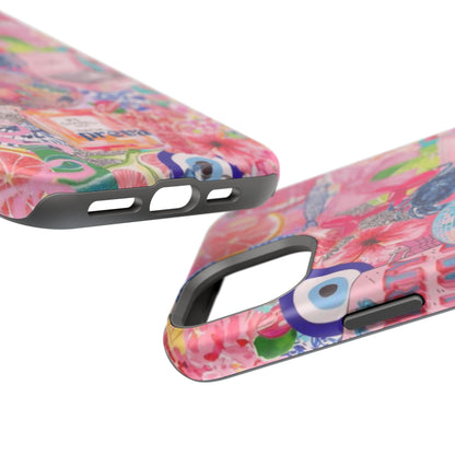 Floral & Pink Collage Phone Case