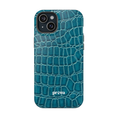 Teal Croc Phone Case