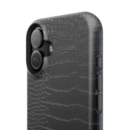 Black Croc Phone Case