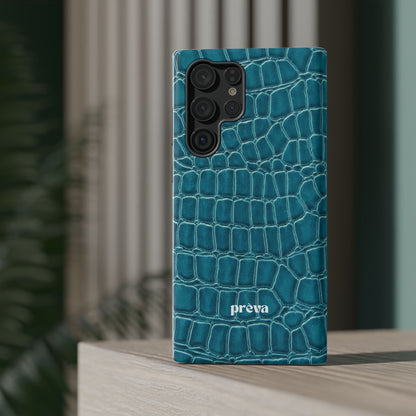 Teal Croc Phone Case