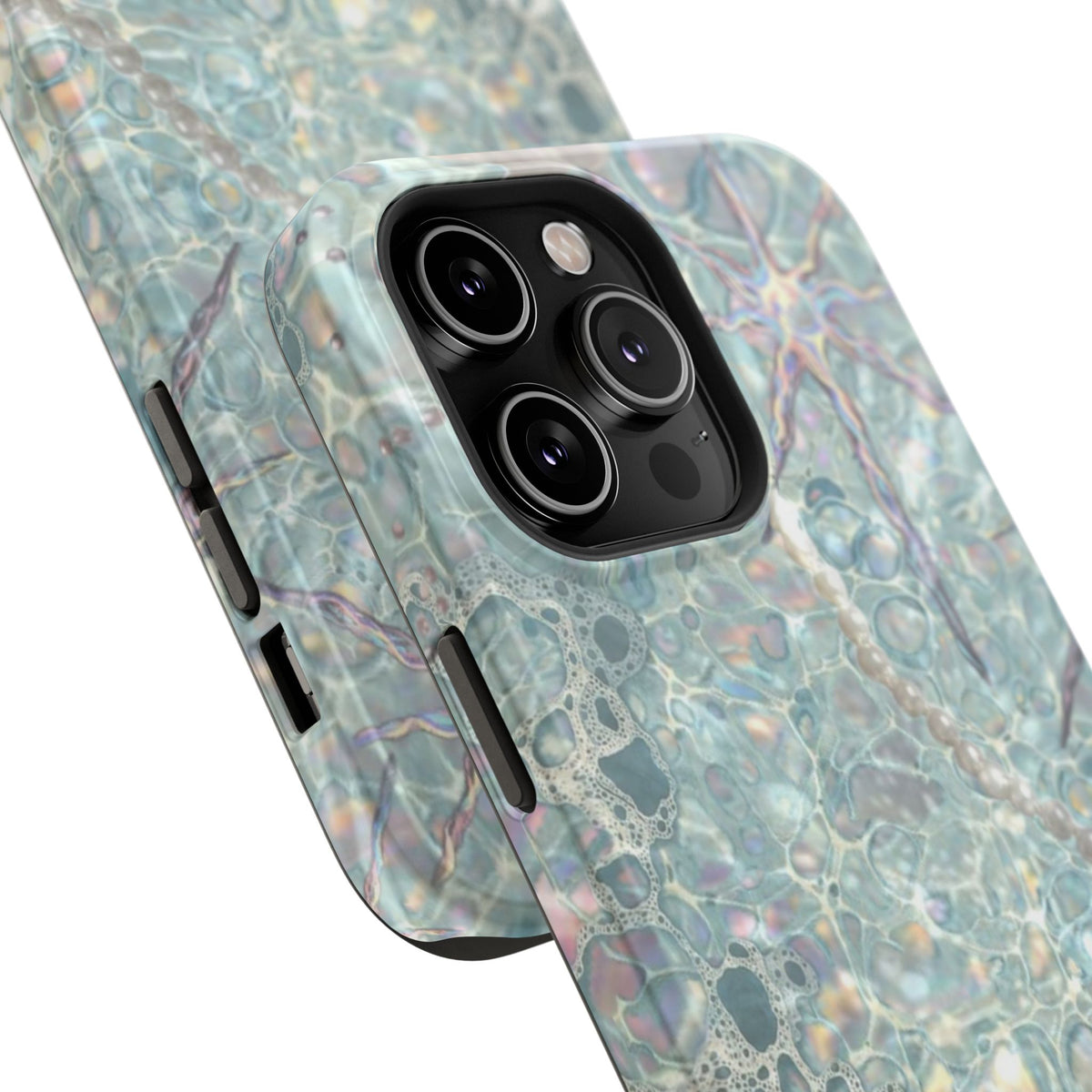 Marbled Seafoam Impact-Resistant Phone Case