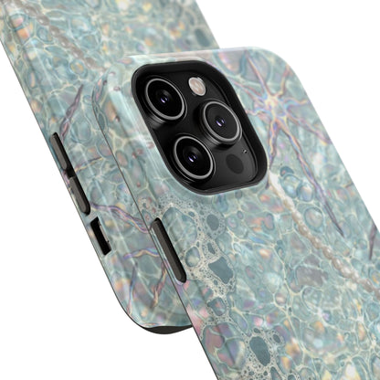 Marbled Seafoam Impact-Resistant Phone Case