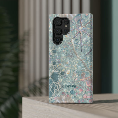 Marbled Seafoam Impact-Resistant Phone Case